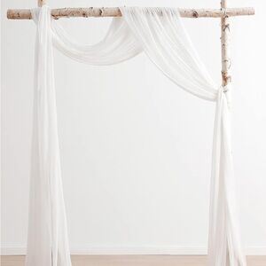Elegant White Sheer Curtain Panel